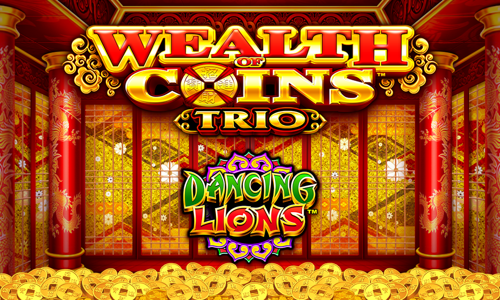 Wealth of Coins Trio Dancing Lions